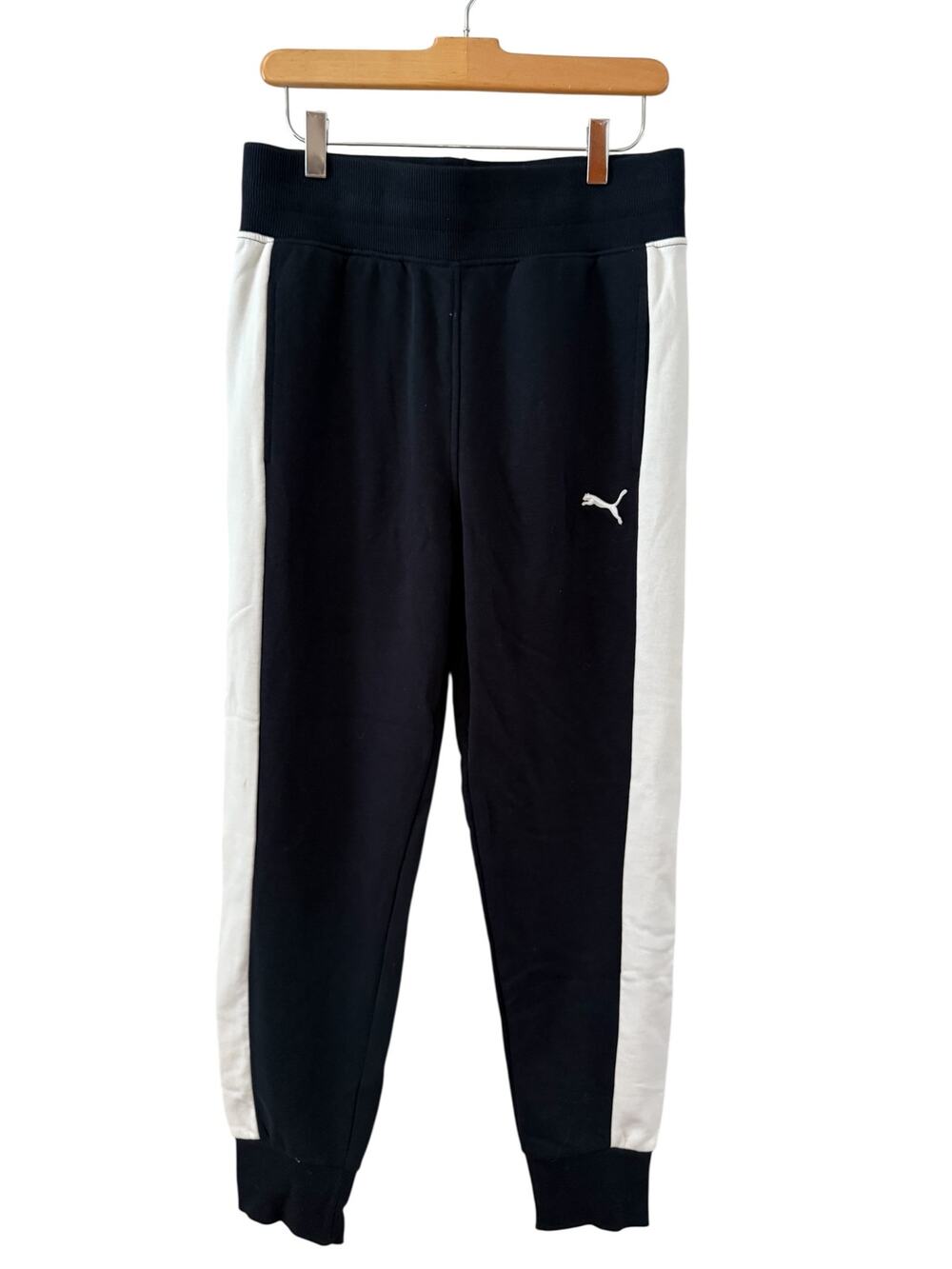 Puma Classic Jogger Sweatpants Black White M